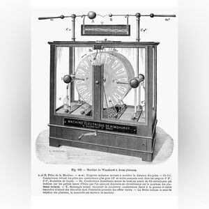 Antique Electrical Machine poster 18x24